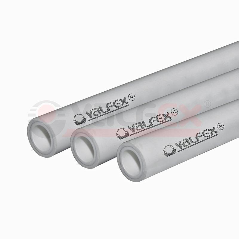 Труба армированная ALUMINIUM SDR 6 PN25 ф50х8.3мм (24) 4м сер. VALFEX 10104050Г