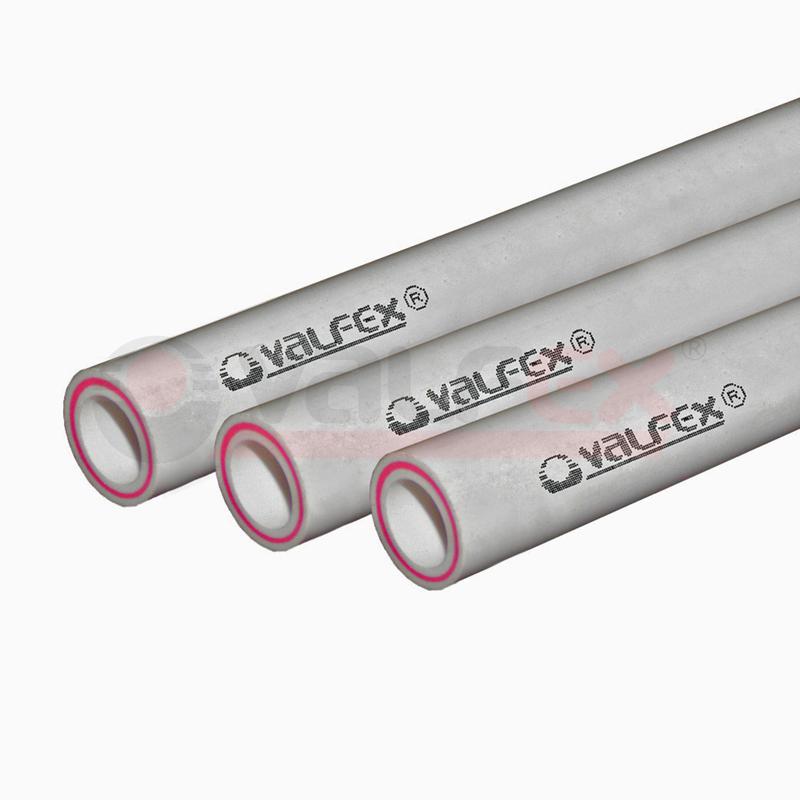 Труба армированная стекловолокном SDR 7.4 PN20 ф32х4.4мм (60) 4м сер. VALFEX 10105032Г