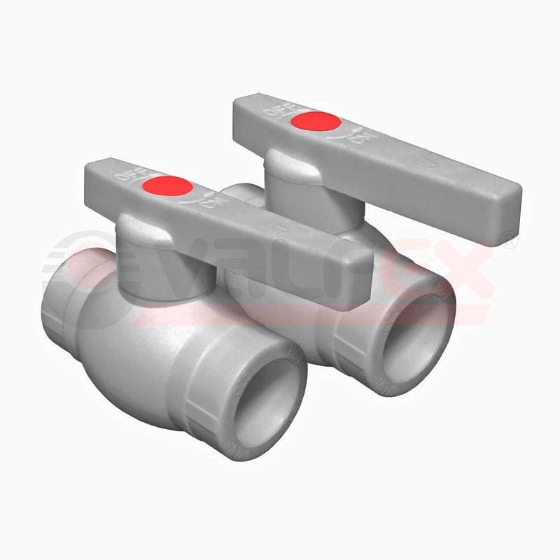 Кран шаровой OPTIMA 50 (8/2)-метал. шар сер. VALF VALFEX 10145050Г