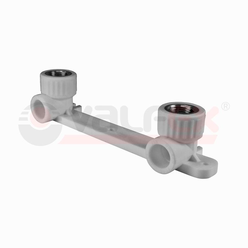 Комплект настенный для смесителя 20х1/2дюйм в.р. (20/5) сер. VALFEX 10124020Г