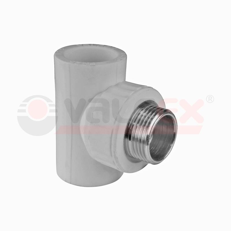 Тройник переходной с наружной резьбой 32х3/4дюймх32 (30/10) сер. VALFEX 10128132Г