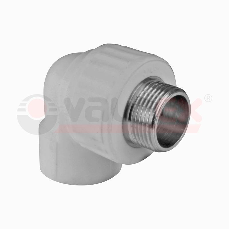 Угольник переходной с наружной резьбой 20х1/2дюйм (125/25) сер. VALFEX 10126020Г