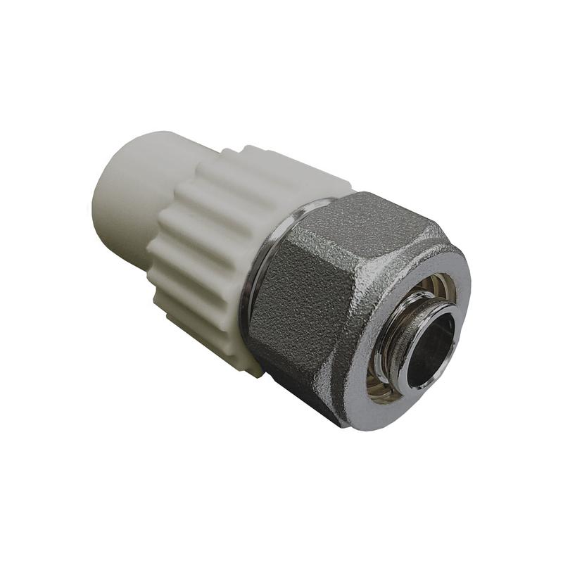 Ниппель комбинированный для соединения PPR-PE-AL-PE труб 20х16 (200/50) сер. VALFEX 10172016Г