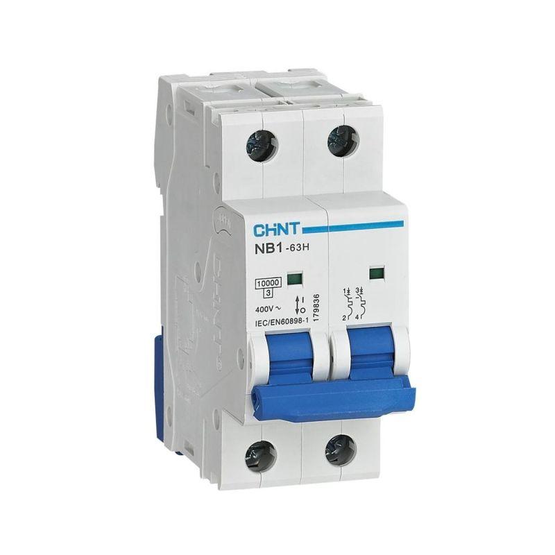 Выключатель автоматический модульный 2п D 1А 10кА NB1-63H (R) CHINT 179837