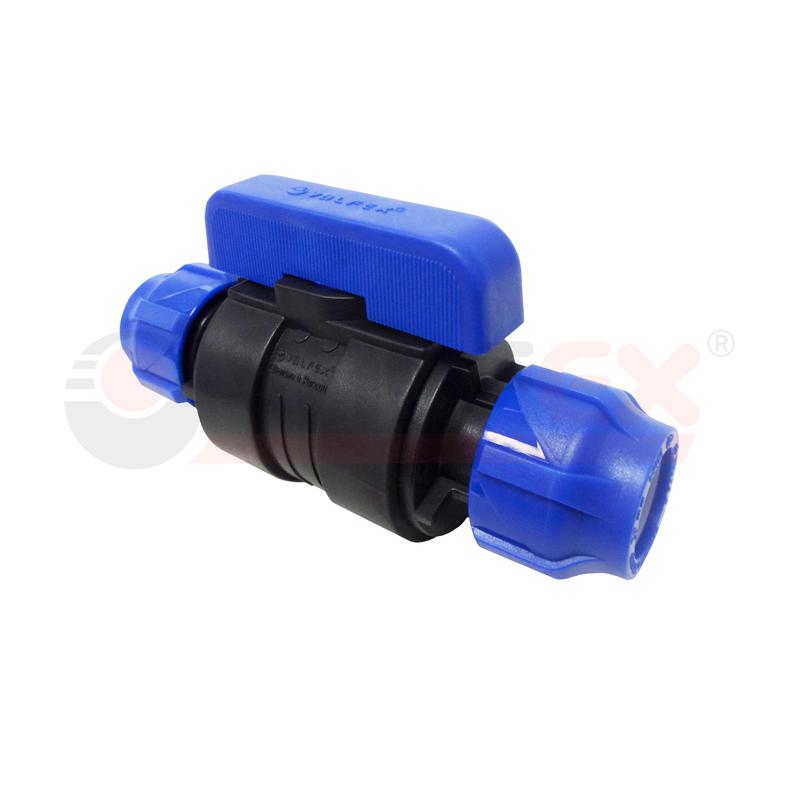 Кран шаровой компрессионный цанга-цанга разборный 32х32 (20/4) VALFEX 121001233232