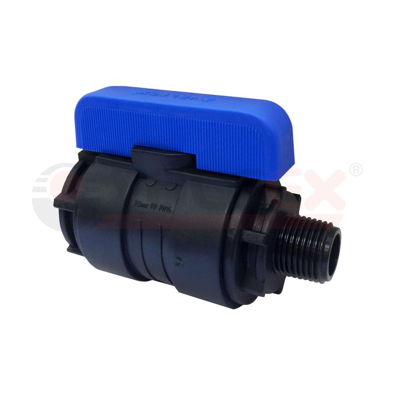 Кран шаровой компрессионный НР/ВН резьба разборный 3/4дюйм- 1дюймДу26 (30/6) VALFEX 1210026034100