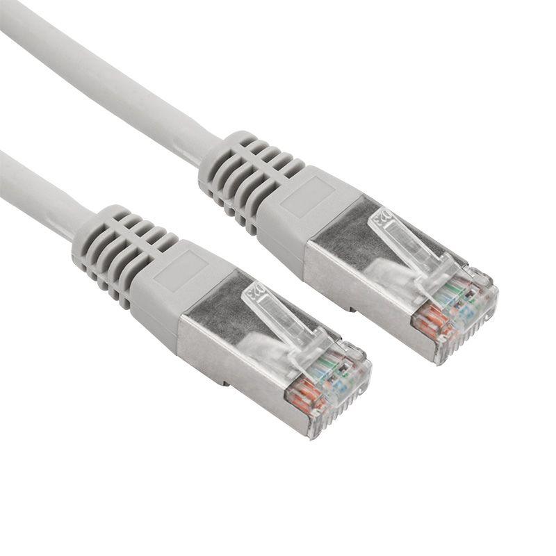 Патч-корд F/UTP кат.5e RJ45-RJ45 LSZH экранир. 0.5м сер. Rexant 18-8001-1