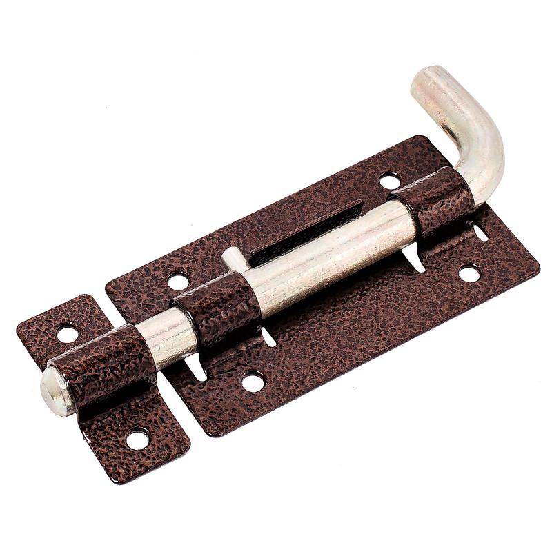 Засов ЗД-03 антик медь круглый Г-образ. Секрет Киров 14 003