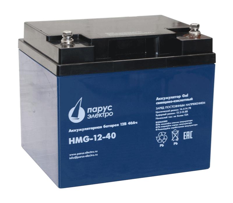 Батарея аккумуляторная HMG-12-40 гелевая 12В/40А.ч ПарусЭлектро HMG-12-40
