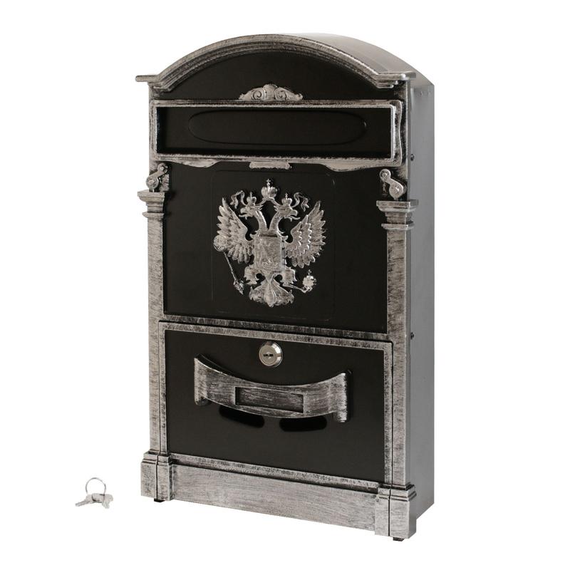 Ящик почтовый №4011В "Герб" старое сереб. Аллюр 16 355