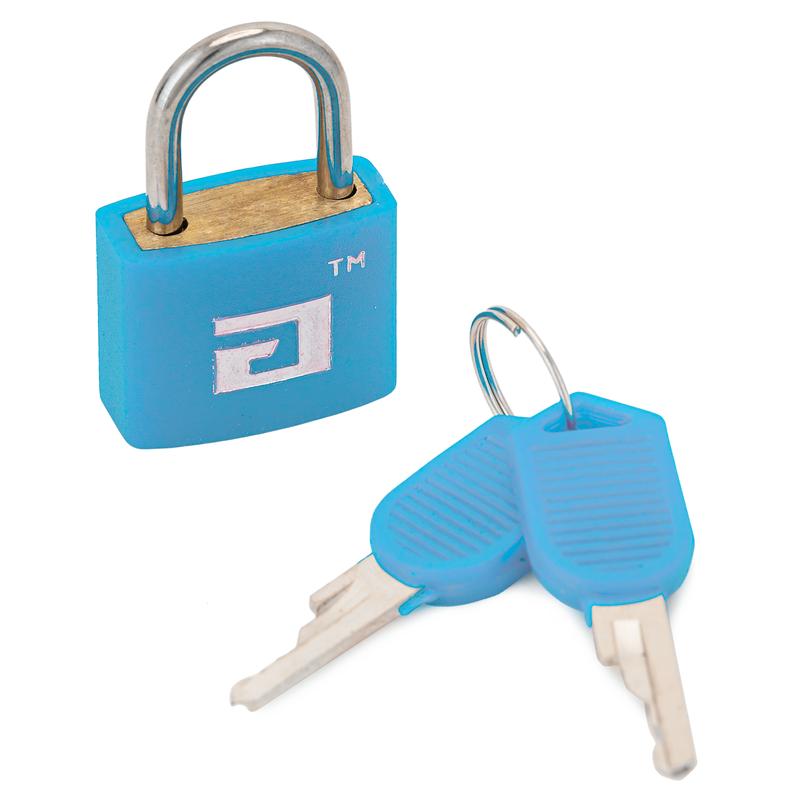 Замок навесной ВС1Л-20 d2.8мм для чемоданов голуб. Аллюр 8 500