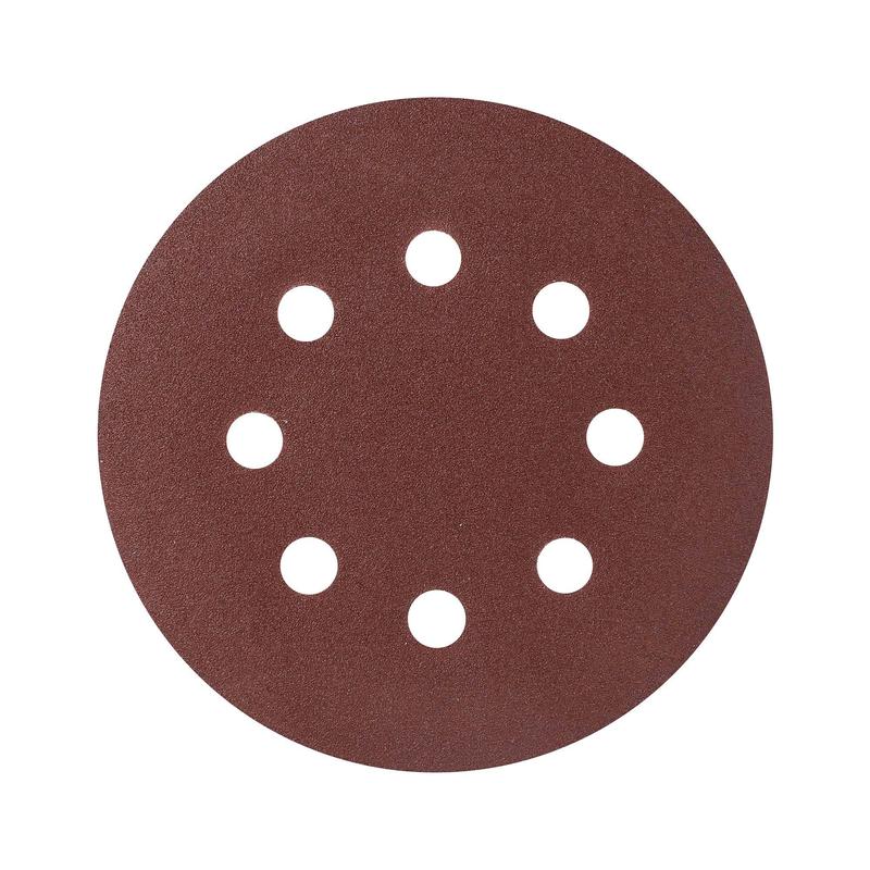 Круг шлифовальный на липучке 125мм Р120 8 отверстий (уп.5шт) PATRIOT 820010104