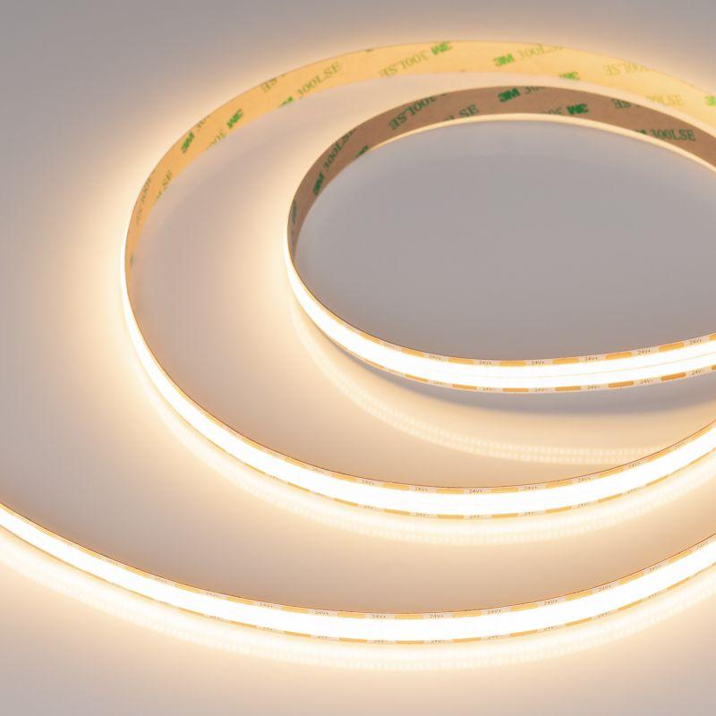 Лента светодиодная COB-X1088-12mm 24V Warm 3000К 22Вт/м IP20 (уп.5м) Arlight 046932