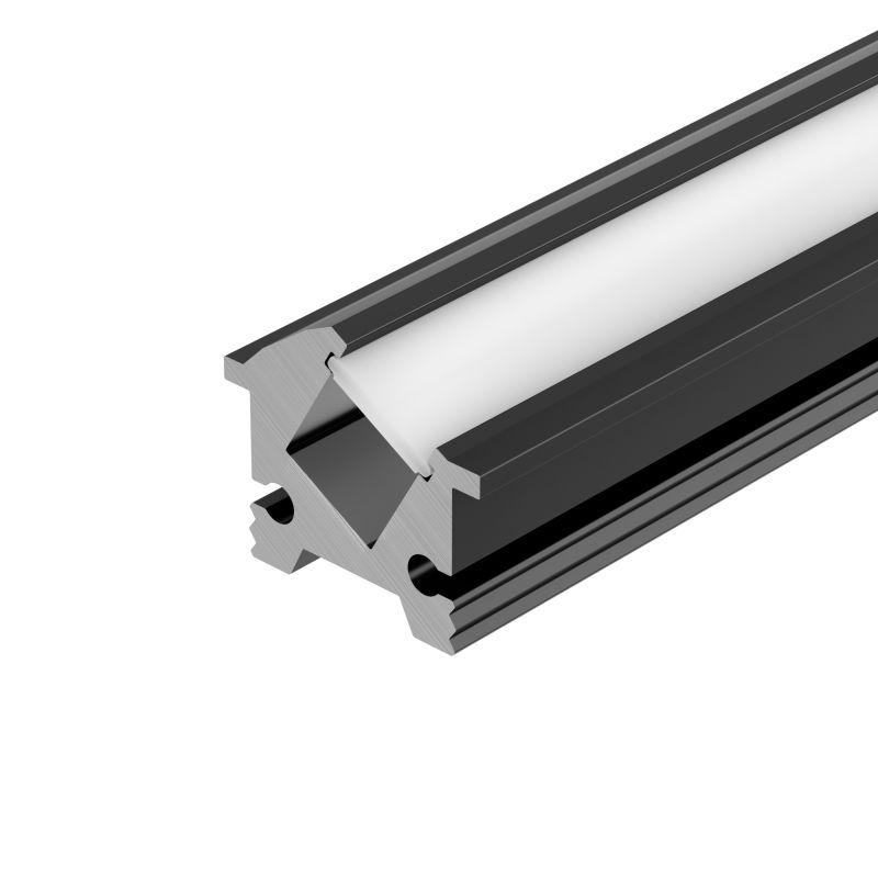 Профиль SL-BEVEL-H12-F13-2000 ANOD BLACK L2000 алюм. Arlight 043749