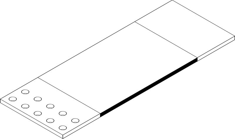 Шина медная гибкая ШМГ 50х(120х0.2мм) 0.5м IEK YBG10-50-120-D02-D05