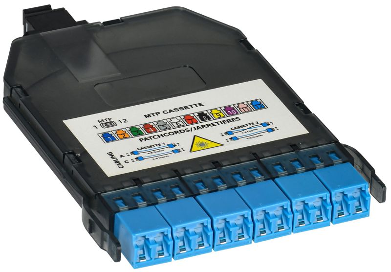 Кассета для кросса высокой плотности OS2 MTPf 6хLC-duplex (12 ОВ) ITK FCPH-0902-MTPF-012LCD