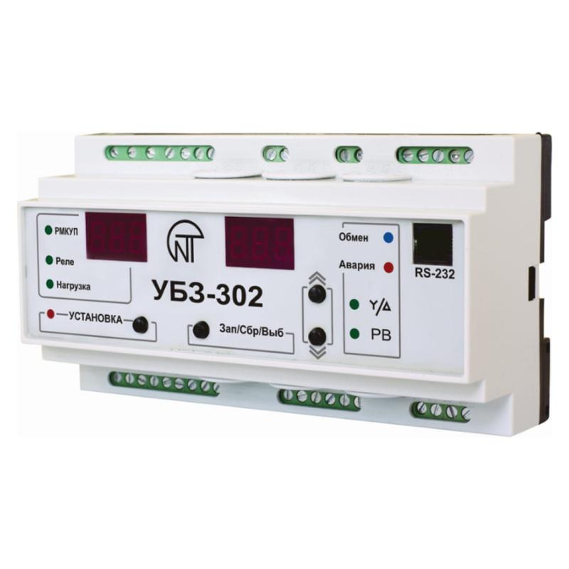 Блок защиты УБЗ-302 совместим с NT Cloud 380В ном.ток двигателя-встроенные Т/Т от 25-30кВт внешние Т/Т (не входят в компл.) до 315кВт Modbus d диф.трансформатора 120мм в компл. НовАтек-Электро 3425603302-120