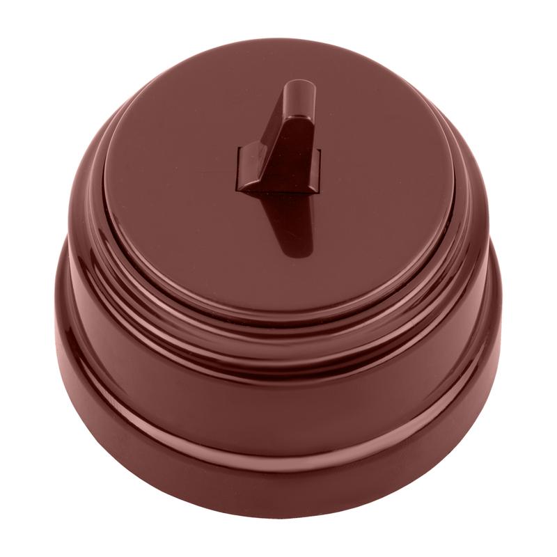 Выключатель 1-кл. тумблерный ОП РЕТРО 10А Bylectrica А110-2203 коричневый