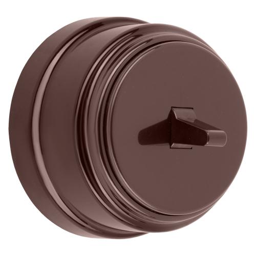 Выключатель проходной 1-кл. тумблерный ОП РЕТРО 10А Bylectrica А610-2265 шоколад