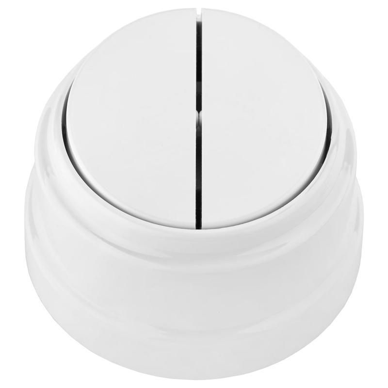 Выключатель 2-кл. ОП РЕТРО 6А бел. Bylectrica А56-2212