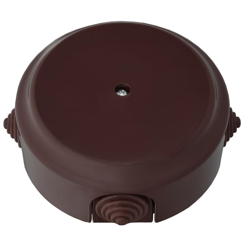 Коробка монтажная ОП РЕТРО d109 с сальниками Bylectrica КМ-447 шоколад