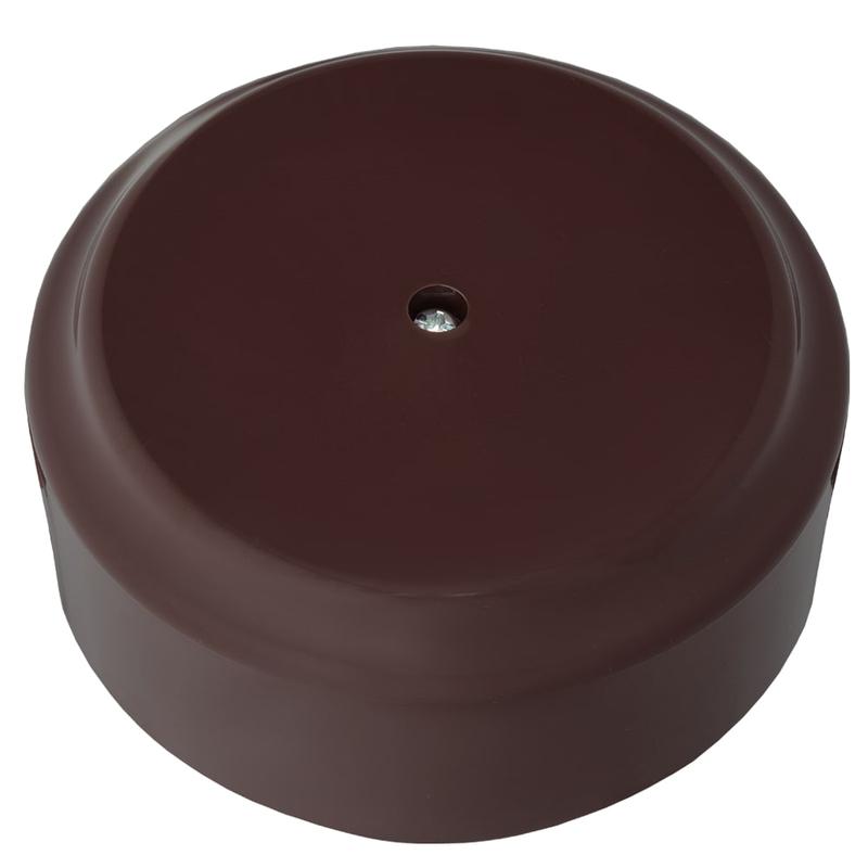 Коробка монтажная ОП РЕТРО d80 без сальников Bylectrica КМ-450 шоколад