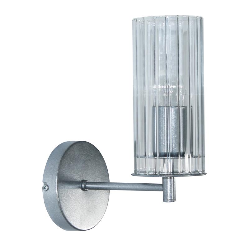 Светильник "Ника" 511 (плафон 0014) НББ 01-60-185 Е27 [ИМ] настен. серебр. Элетех 1005405303