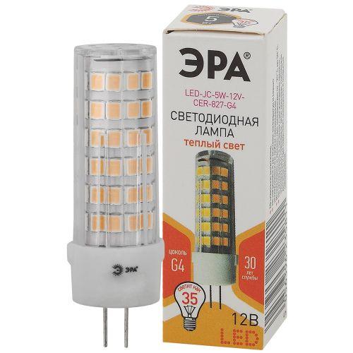 Лампа светодиодная STD LED JC-5W-12V-CER-827-G4 G4 5Вт керамика капсула тепл. бел. Эра Б0056749