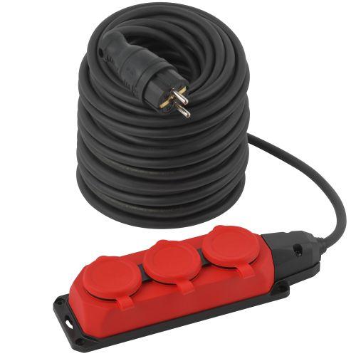 Удлинитель 3х50м с заземл. IP44 UK-3e-3x1.5-50m-IP44(KG) каучук КГ 3х1.5 Эра Б0057584