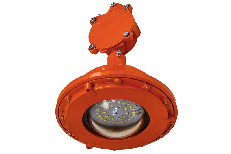 Светильник светодиодный ДСП 02-30-001 (ВЗГ) 1ExdIIBT6Gb 30Вт IP65 3000лм УХЛ1 взрывозащ. индивид. подкл. на трубу 3/4дюйм оранж. Свет Витебск 0223-00730