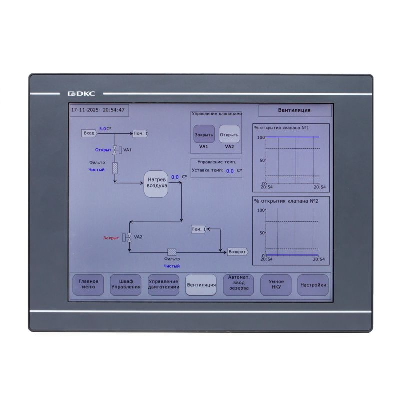Панель промышленная операторская диагональ 15дюйм 64К цветов дисплей TFT разрешение 1024х768 px порты: 2 COM 1 Micro USB 1 USB 1 Ethernet DKC H1000-T150E