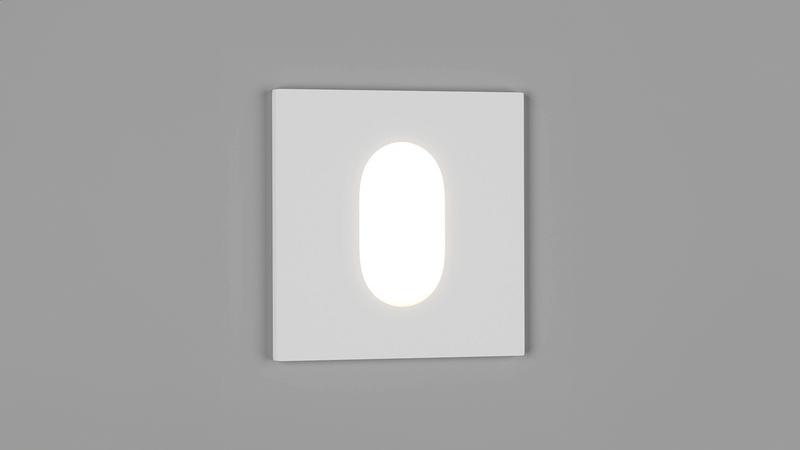 Бра GW-S612-1-WH-NW 1Вт 4500К IP54 встраив. для подсветки лестницы/пола FLOOR S бел. DesignLed 00-00003013