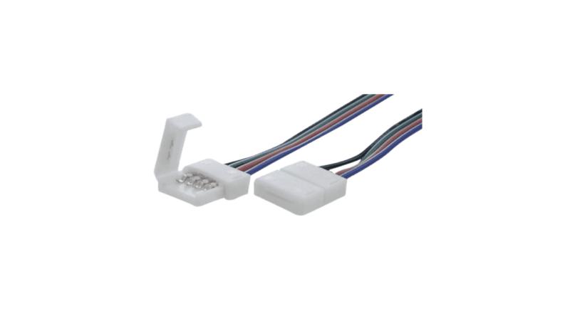 Коннектор для ленты RGB с проводом одинарн. 4pin-10mm30mm-1 SWG Standard 00000000171