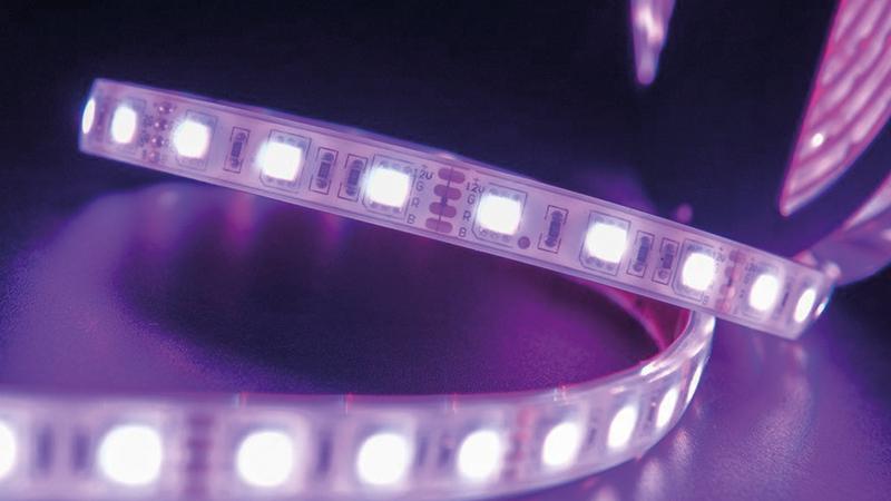 Лента светодиодная стандарт 5050 60LED/м 14.4Вт/м RGB 12В IP68 со скотчем 3М (уп.5м) SWG Standard 00-00009268