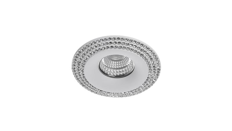 Рамка встраиваемая NC1769R-FW мат MR16 (CHARM-R3-FW) бел. DesignLed 00-00001738