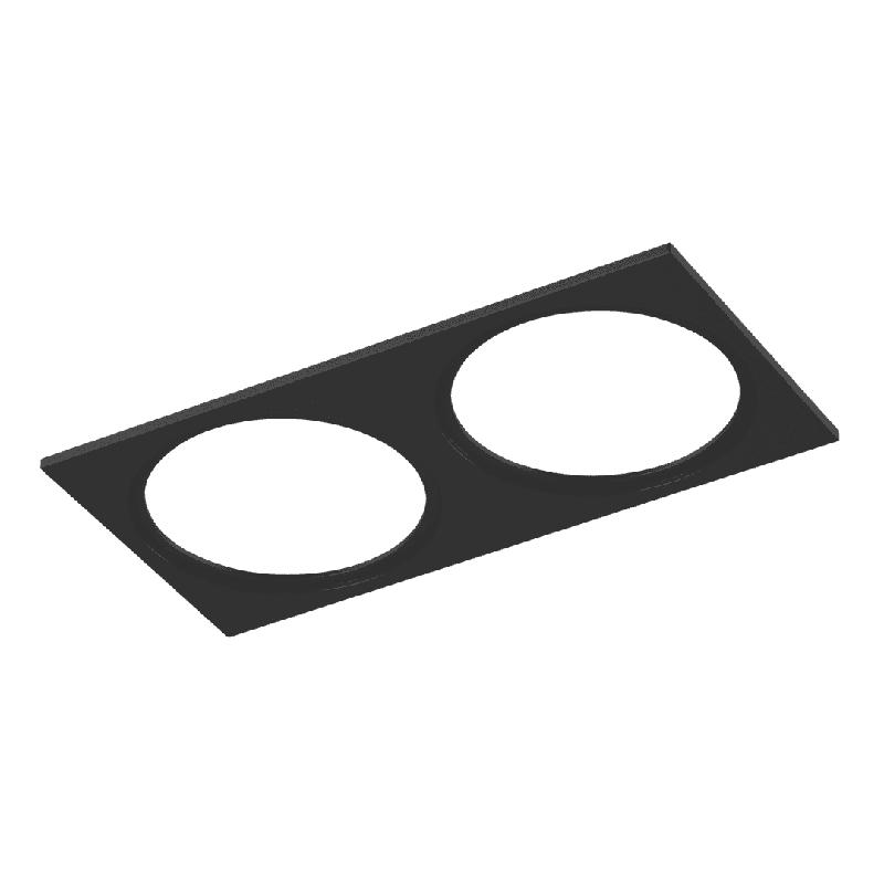 Рамка двойная DL-PJ-103-B черн. DesignLed 00-00002966