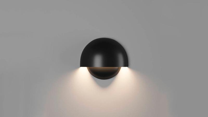 Светильник настенный MUSHROOM GW-A818-10-BL-WW 10Вт 3000К IP54 черн. DesignLed 00-00004440