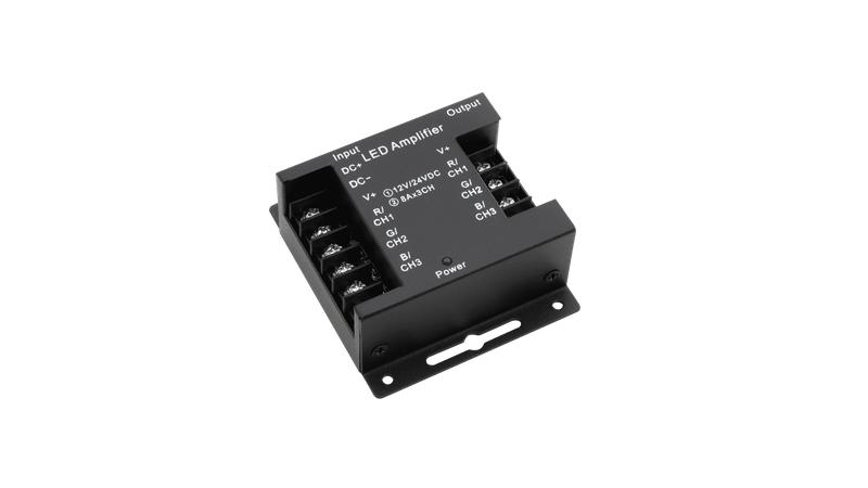 Усилитель RGB AMP-RGB-24A-Bl 24А черн. SWG Standard 00-00001071
