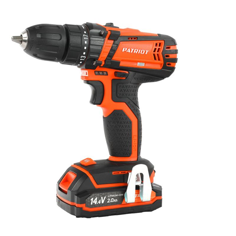 Дрель-шуруповерт аккумуляторная BR 141ES две АКБ Li-Ion 144В 2.0Ач 2 скорости кейс PATRIOT 180201141