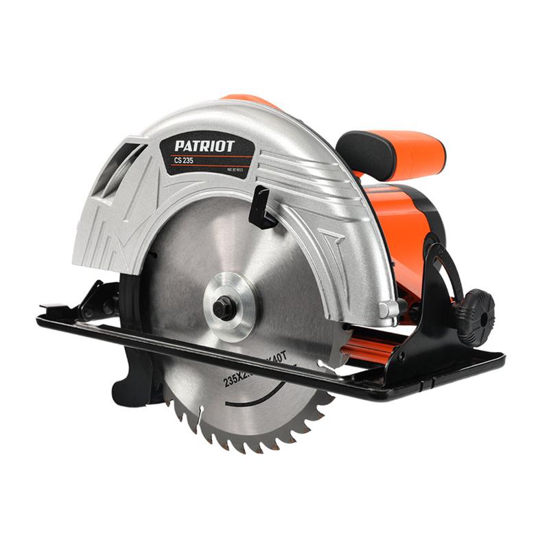 Пила циркулярная CS 235 2300Вт пильный диск 235мм PATRIOT 190301653