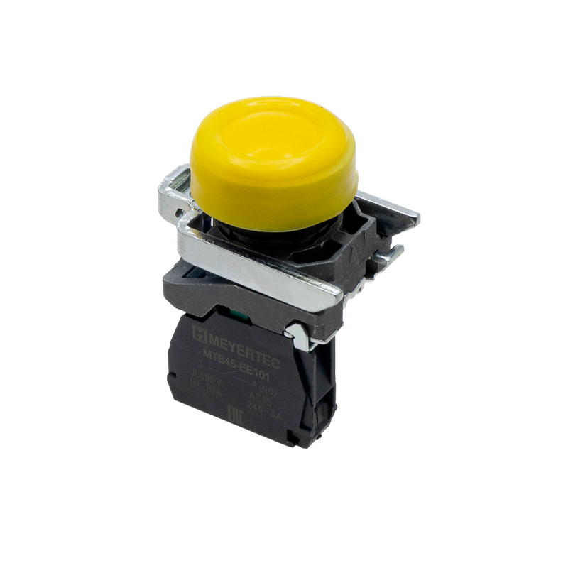 Кнопка в кожухе 1NO IP66 металл MTB4-BP51 желт. ОВЕН 137192
