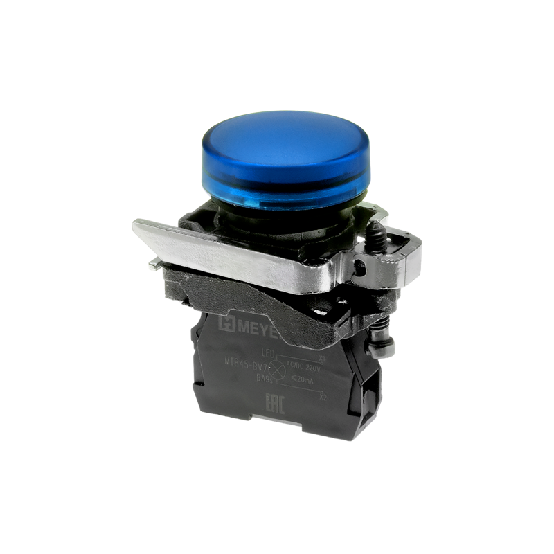 Лампа сигнальная 220В AС/DC IP65 металл MTB4-BV763 син. ОВЕН 137218