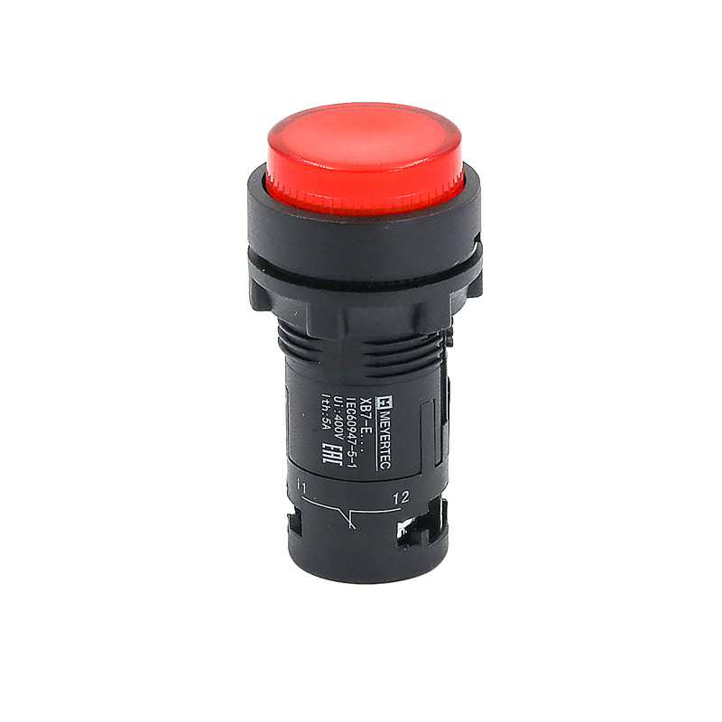 Кнопка выступающая с подсветкой 1NС 220В AC IP54 пластик MTB7-EW34626 красн. ОВЕН 132722