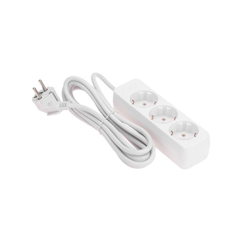 Удлинитель 3х3м с заземл. 3х0.75 бел. PROCONNECT 13-4209