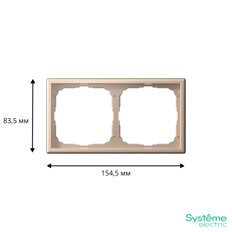 Рамка 2-м ArtGallery универс. песочн. SE GAL001202