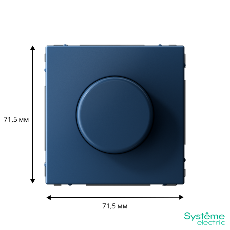Светорегулятор поворотно-нажимной (диммер) ArtGallery LED RC 400Вт механизм аквамарин SE GAL001123