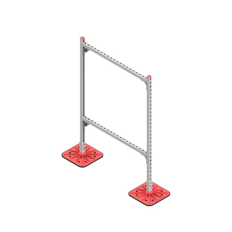 Конструкция опорная для горизонт. прямоугол. воздуховодов и метал. лотков кабеленесущих систем TECHNORAPTOR FOOT 1000х1500 KM-TR-F-SSHRAD-1000-1500 КМ TR0095