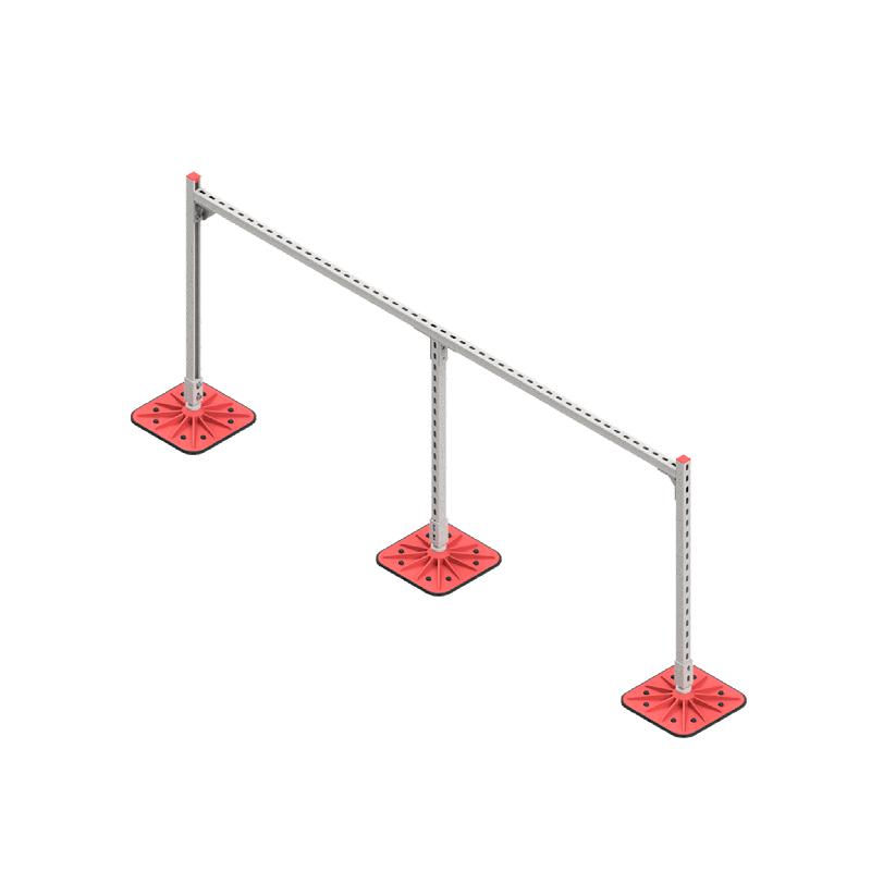 Конструкция опорная для горизонт. прямоугол. воздуховодов и метал. лотков кабеленесущих систем TECHNORAPTOR FOOT 2500х1000 KM-TR-F-SSHRAD-2500-1000 КМ TR0091