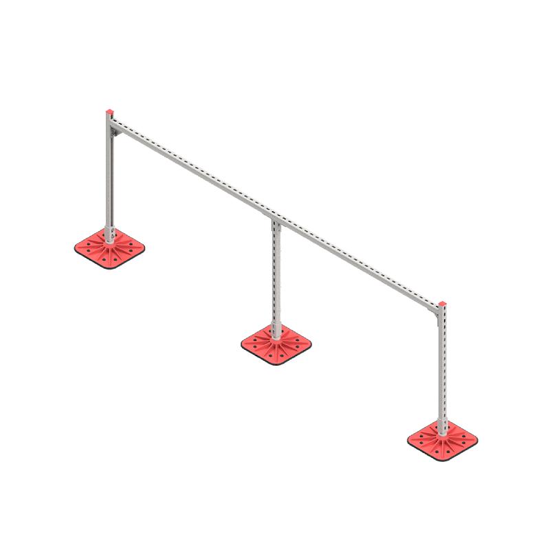 Конструкция опорная для горизонт. прямоугол. воздуховодов и метал. лотков кабеленесущих систем TECHNORAPTOR FOOT 3000х1000 KM-TR-F-SSHRAD-3000-1000 КМ TR0092