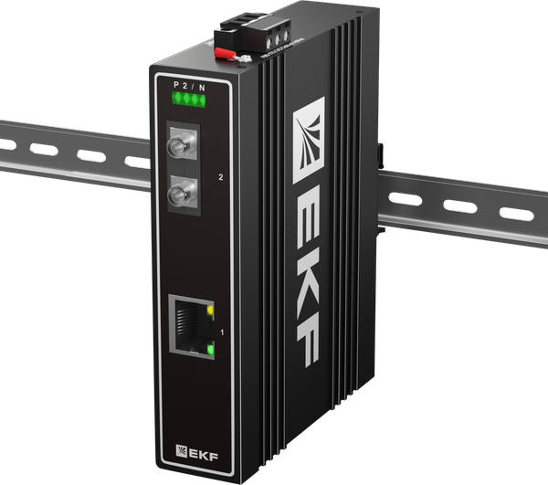 Медиаконвертер 10/100/1000Base-TX в 1000Base-X разъем FC двойн. одномодовое оптоволокно 1550нм TSX EKF TSX-MC1-1GX1GT-FC